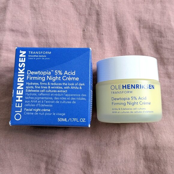 🌸 OLEHENRIKSEN Dewtopia 5% Acid Firming Night Creme Face Cream - Picture 1 of 7